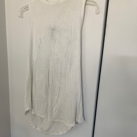 Nollie White Tank Top With Crochet Skull on Back - Picture 7 of 9